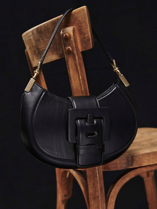 Sac "Kiss Me" en cuir noir