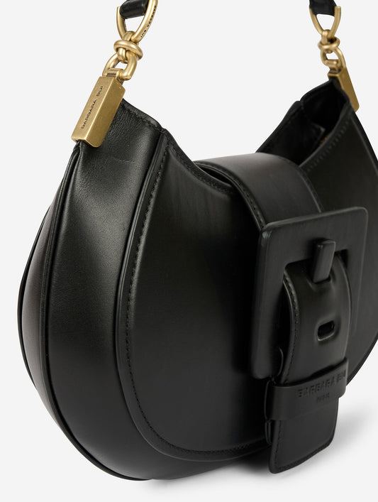 Sac "Kiss Me" en cuir noir