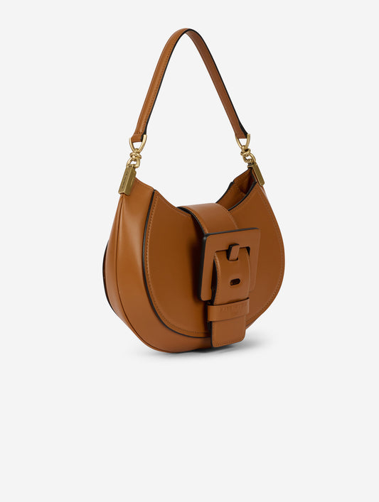 Sac "Kiss Me" en cuir caramel