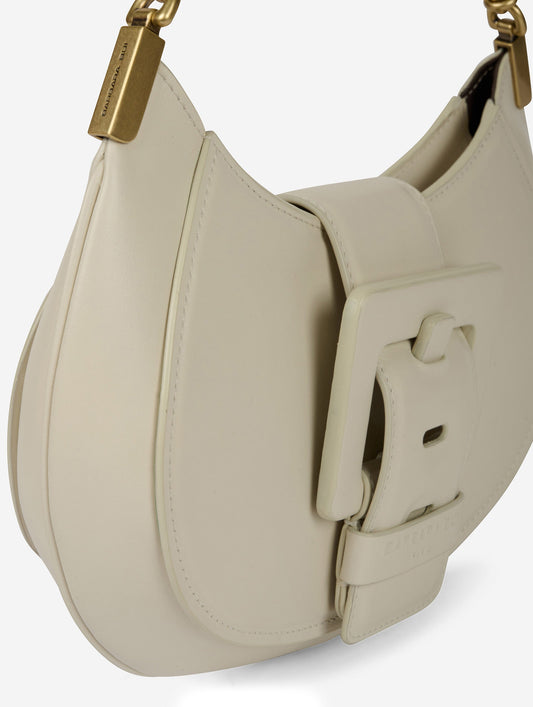 Sac "Kiss Me" en cuir ivoire