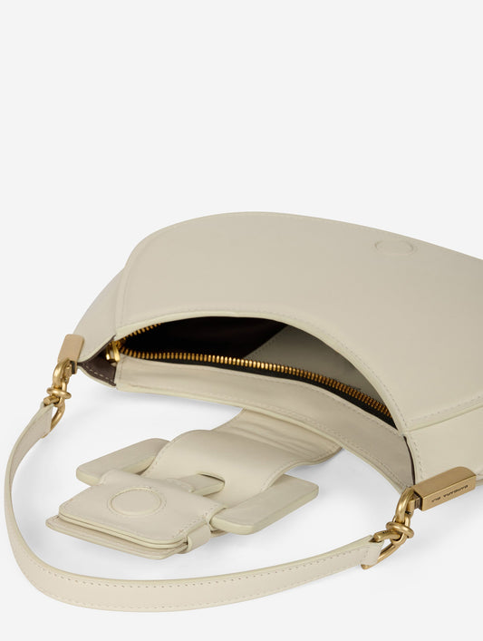 Sac "Kiss Me" en cuir ivoire