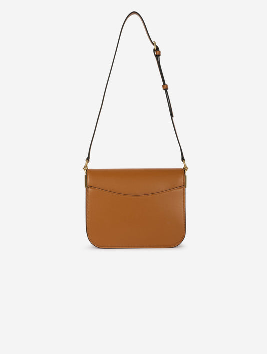Sac "Touch Me" en cuir caramel
