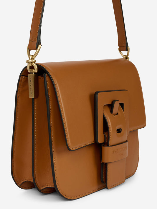 Sac "Touch Me" en cuir caramel