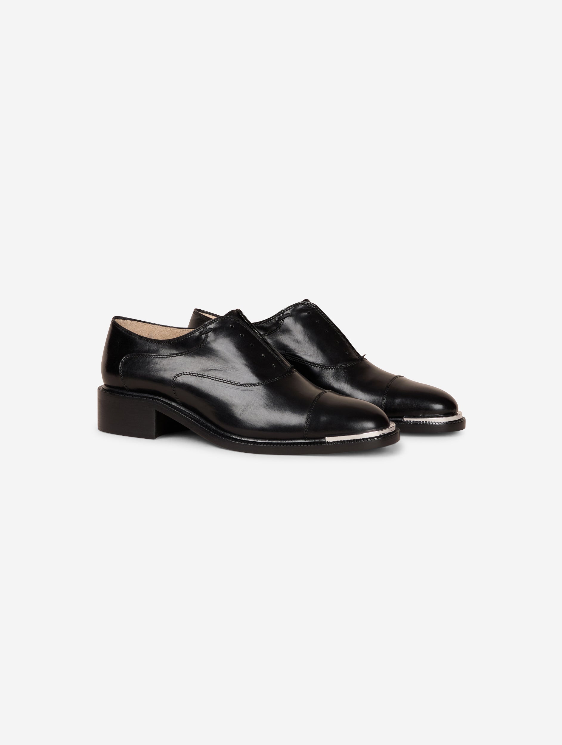 Women Shoes Derbies in black leather Barbara Bui Official