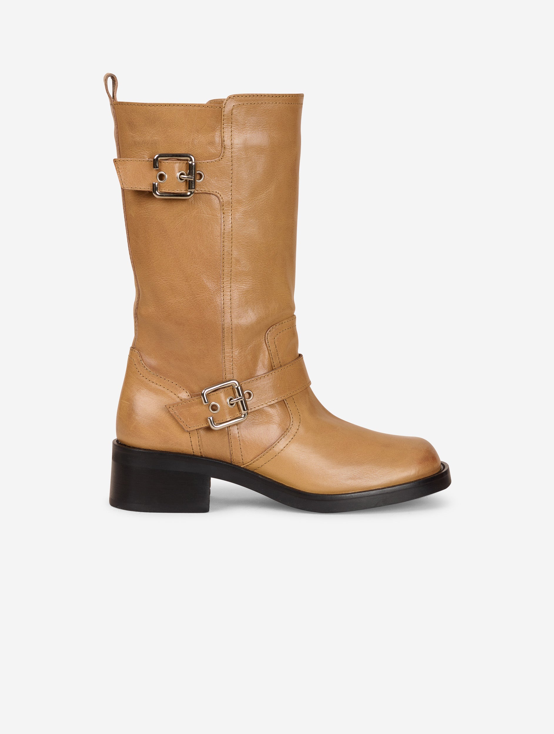 Bottes courtes cuir femme best sale