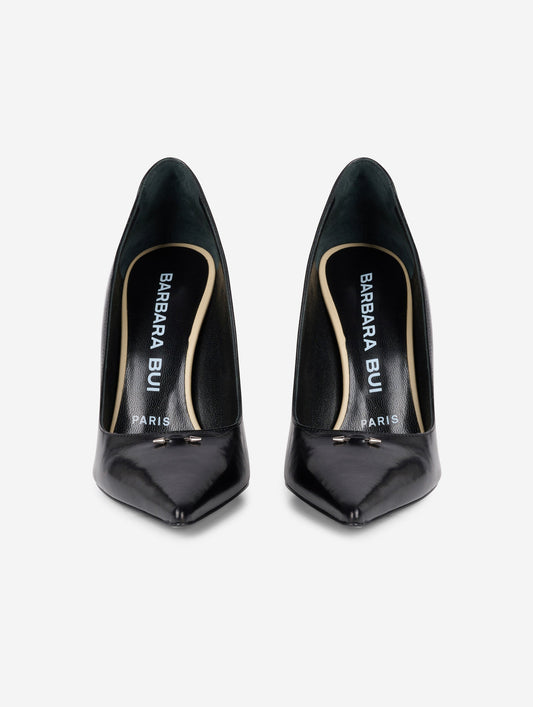 Escarpins en cuir noir