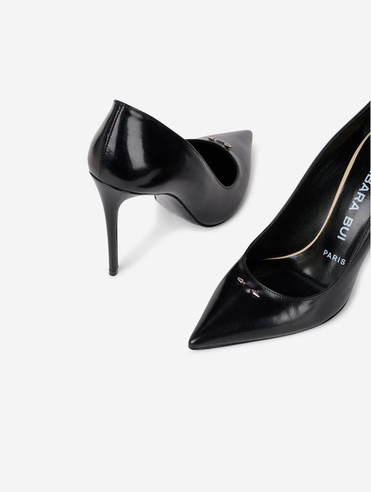 Escarpins en cuir noir