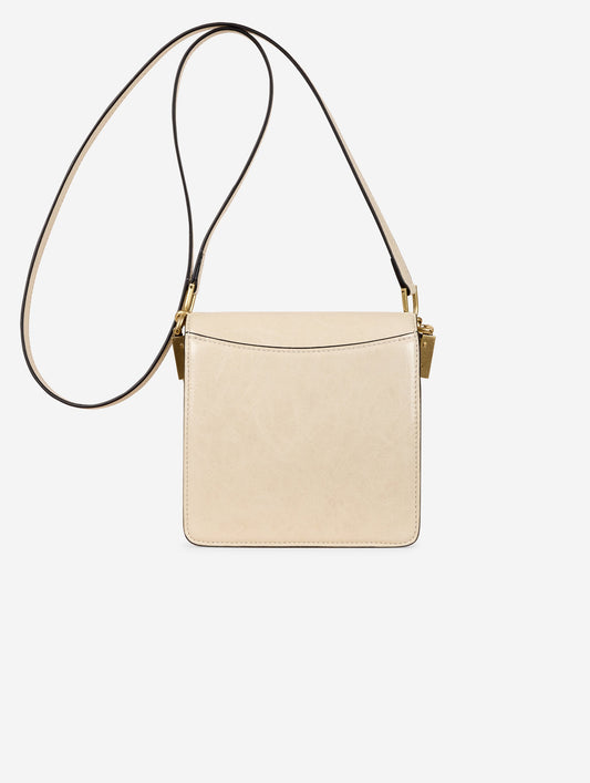 Sac "Love Me" en cuir verni ivoire
