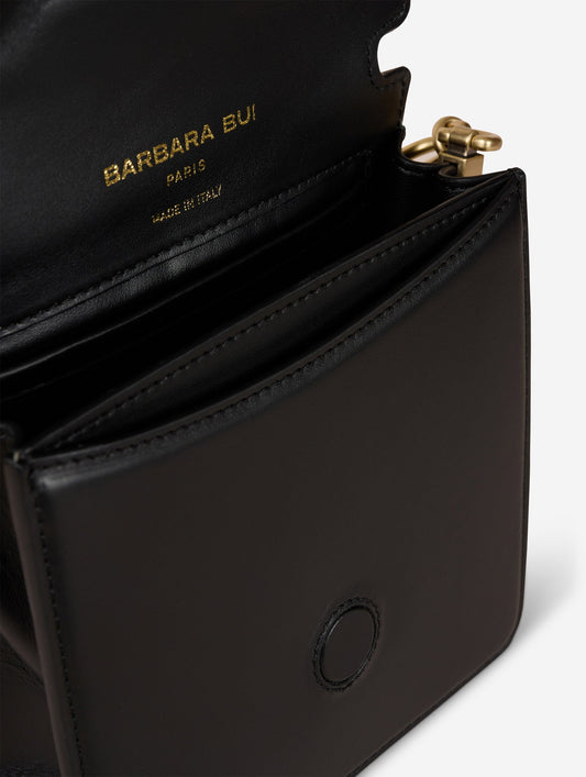 Sac "Love Me" en cuir noir