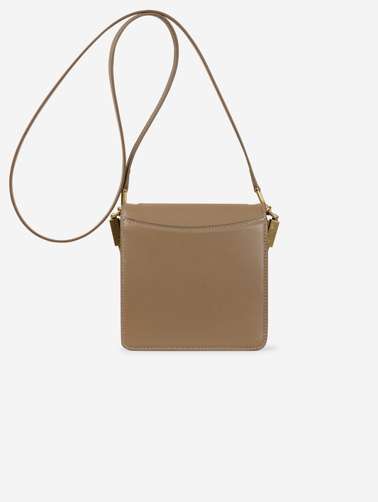 Sac "Love Me" en cuir mastic