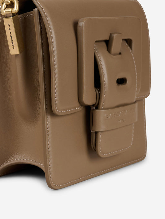 Sac "Love Me" en cuir mastic