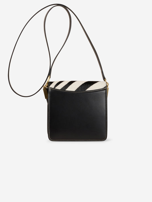 Sac "Love Me" en cuir façon poulain imprimé zèbre