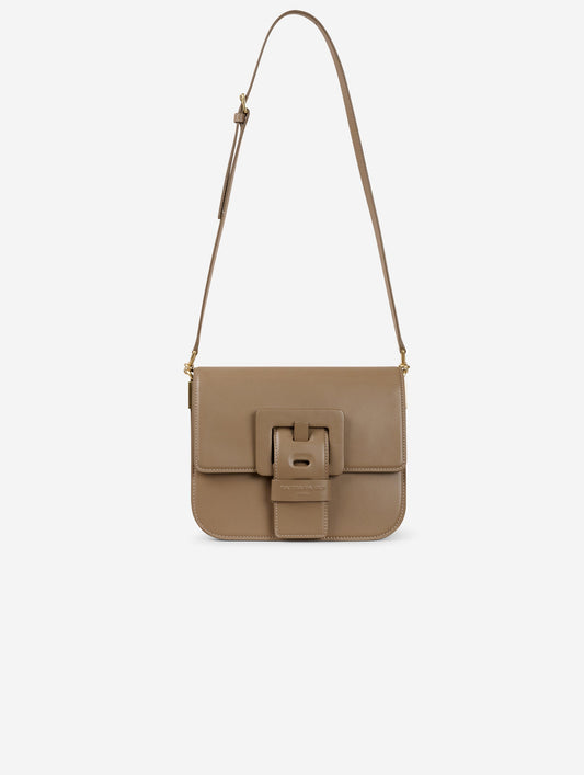 Sac "Touch Me" en cuir mastic