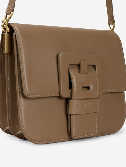 Sac "Touch Me" en cuir mastic