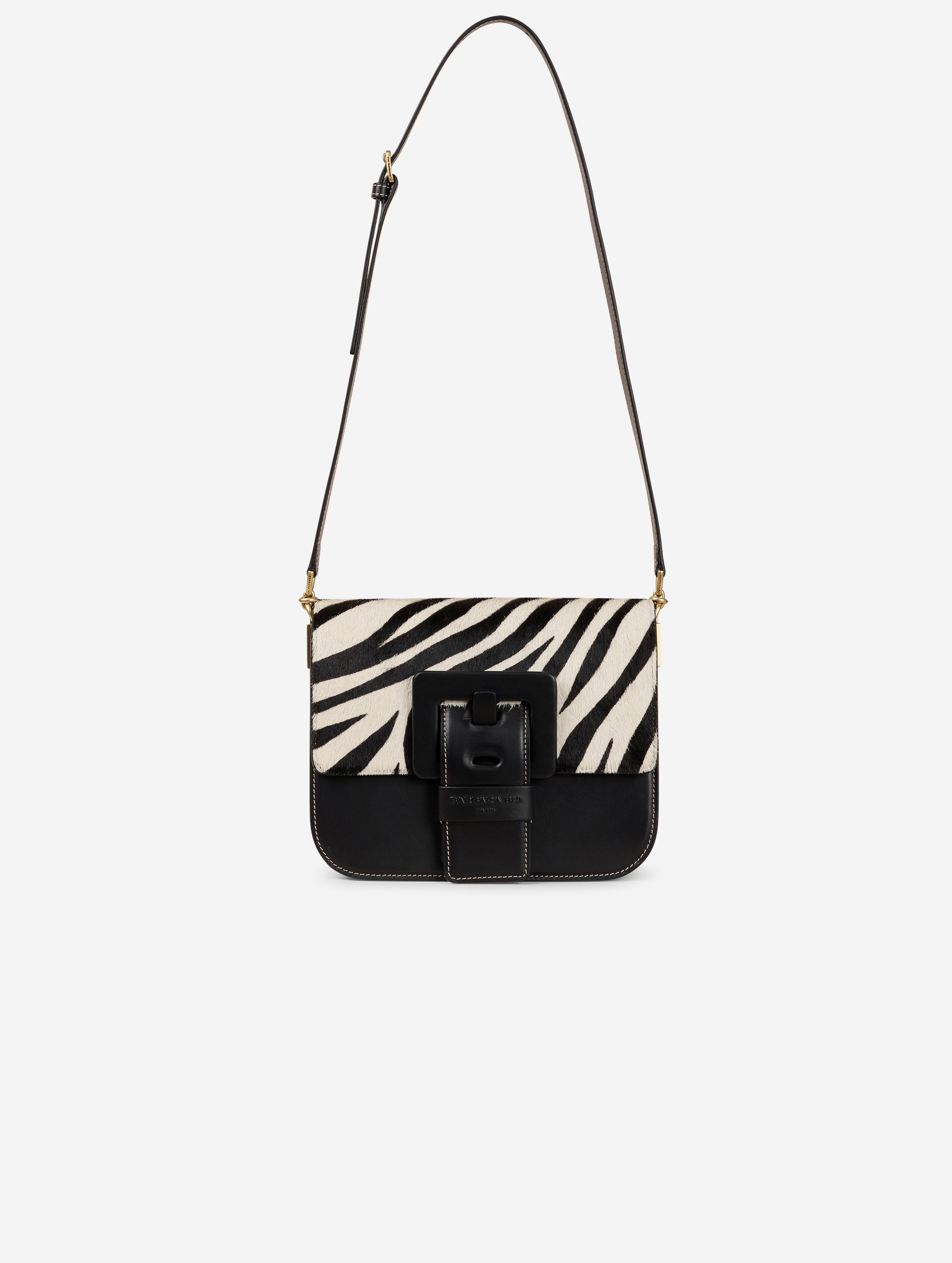 ZEBRA CALF HAIR cheapest CLUTCH- Black