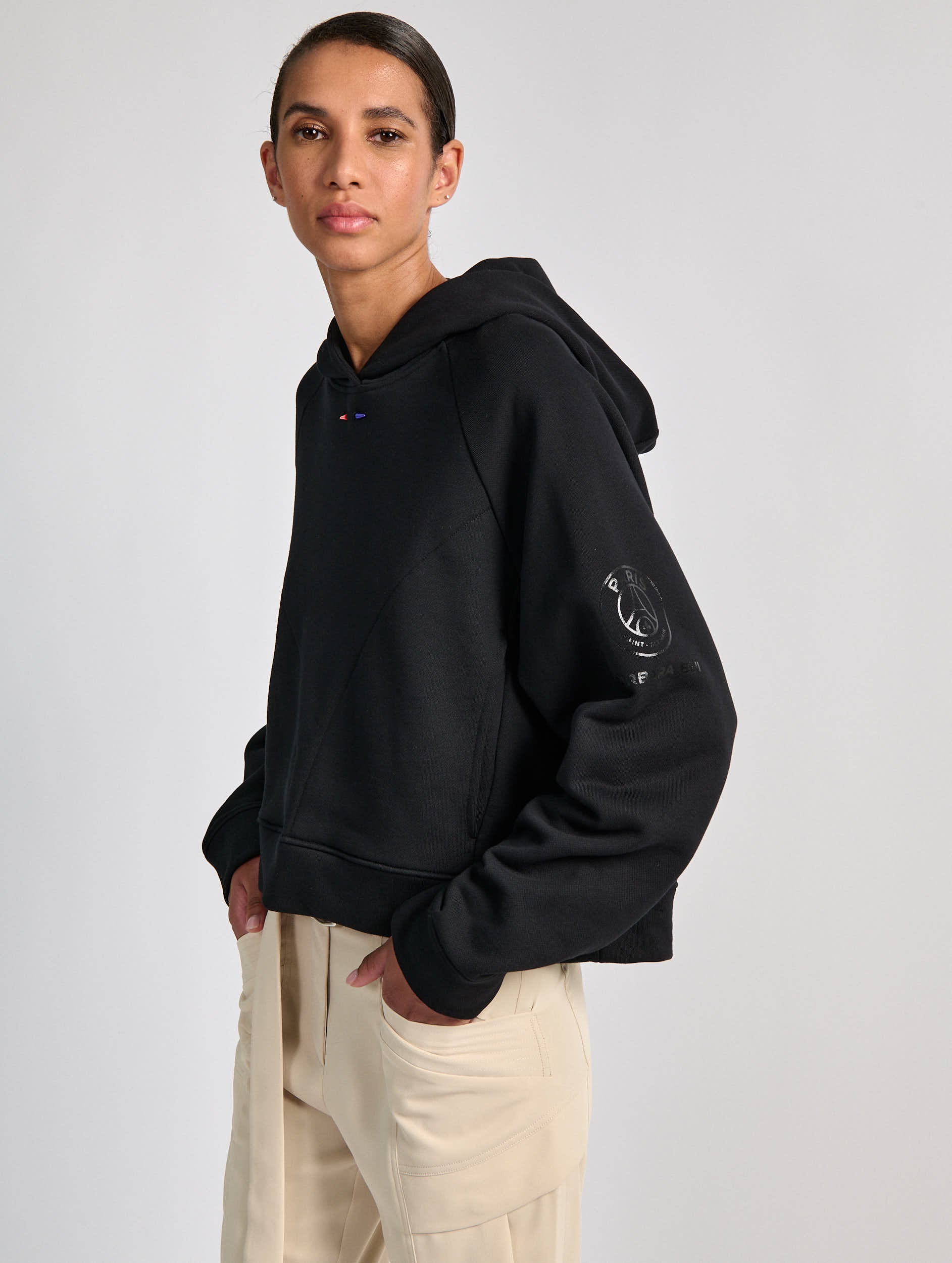 パーカー 「BARBARA BUI / バルバラ ビュイ」 PSG HOODIE E1451EM E レディース Women Ready-to-wear | Black hoodie - Barbara Bui x PSG