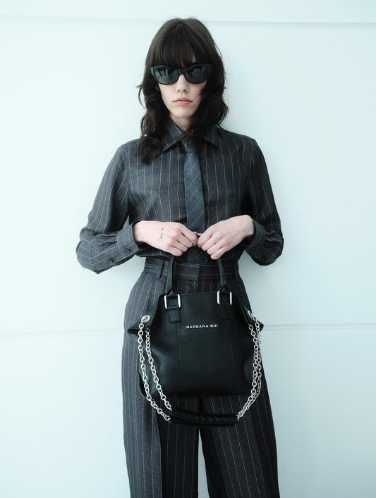 Chamallow bag in black leather
