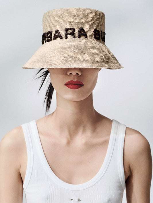 chapeau en raphia naturel