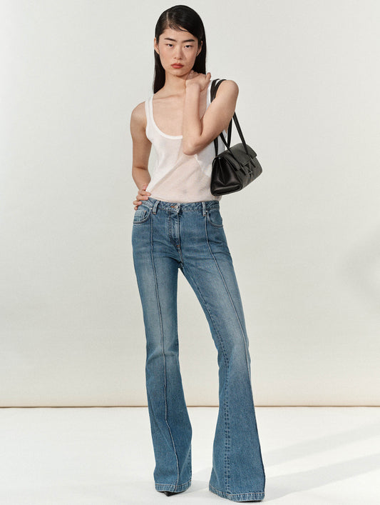 Sac "One B." en cuir noir