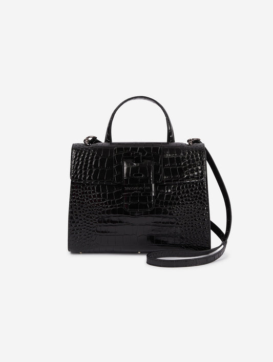 Sac Kill Me en cuir gaufré noir
