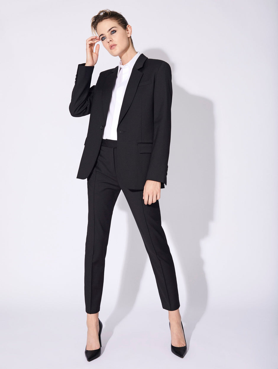 Robe Barbara Bui En Soie Noire - Taille 38 - Longueur Genou - Occasion Très Bon état