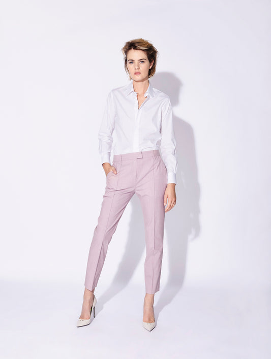 Pantalon de costume Roxy en alpaga rose pâle