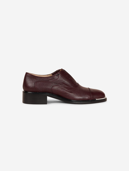 Chaussures femme Derbies en cuir bordeaux Barbara Bui Boutique