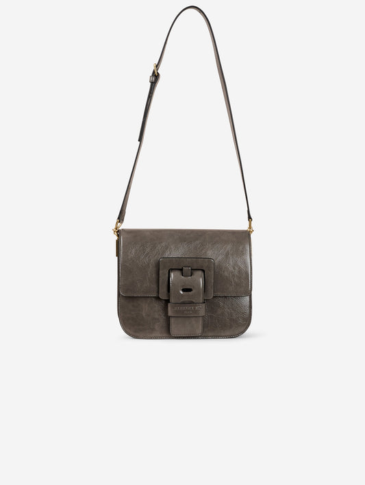 Sac TOUCH Me en cuir verni gris