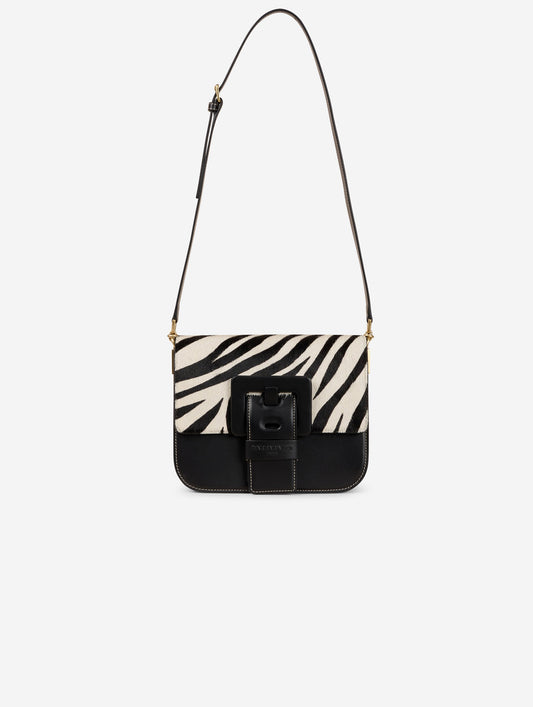 Zebra print calf hair leather TOUCH ME bag