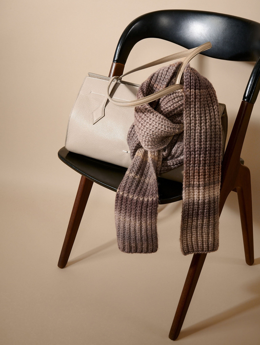 "To B." bag in beige leather