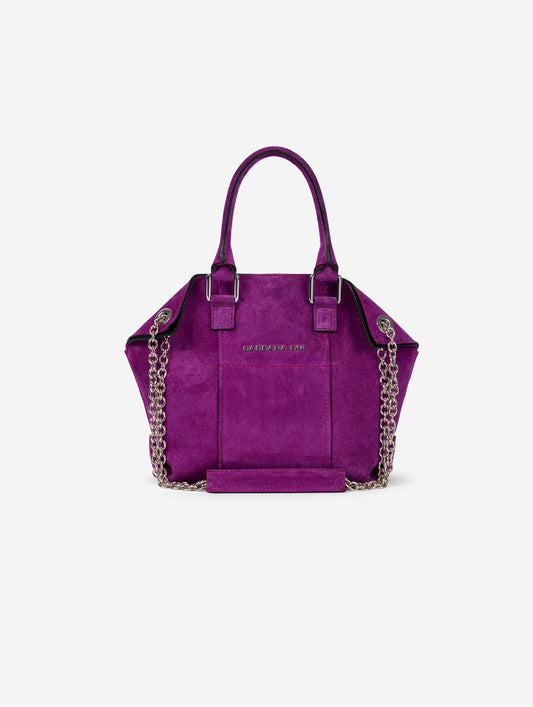 Little Chamallow bag in bougainvillea suede