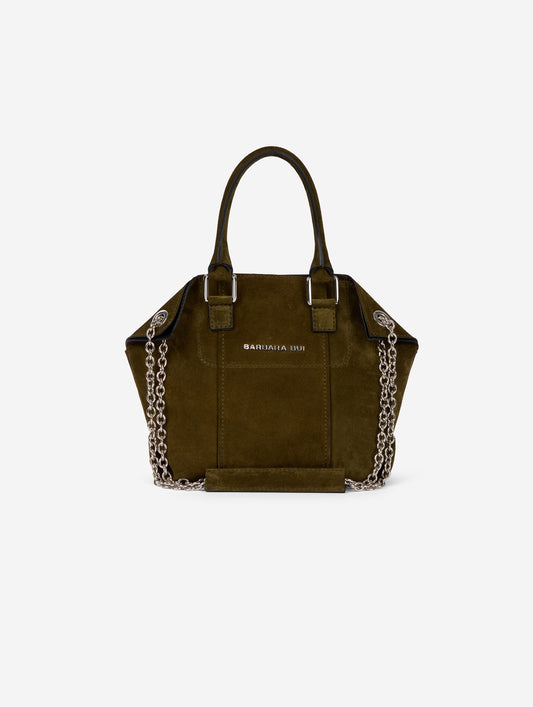 Sac "Little Chamallow" en daim olive