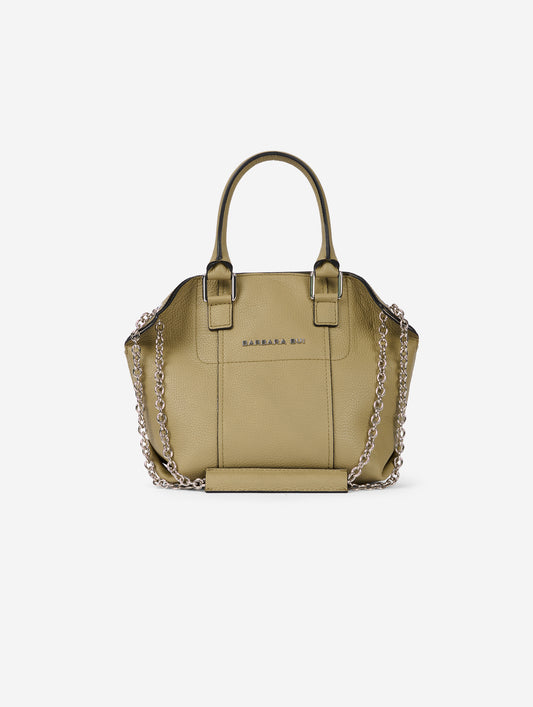 Sac "Little Chamallow" en cuir tilleul