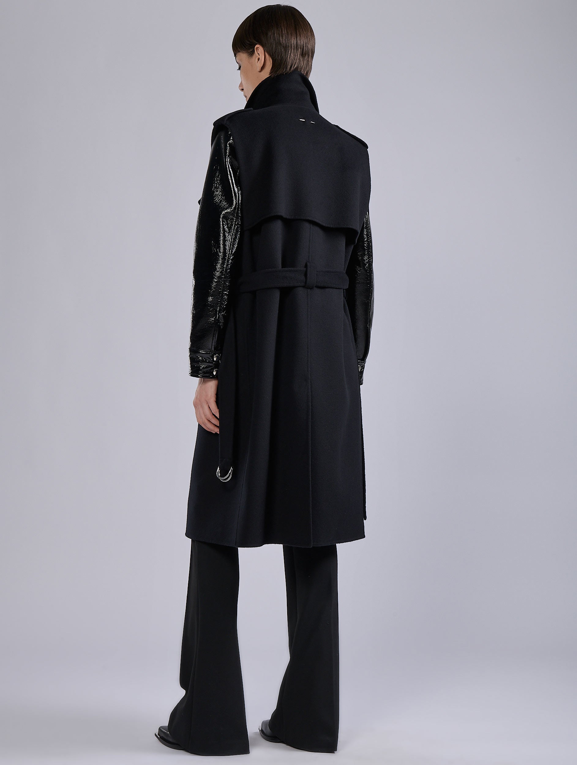 Women Ready-to-wear | Black double-face sleeveless coat