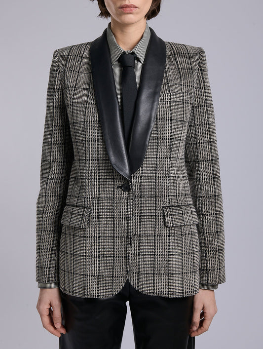 Black Prince of Wales velvet jacket