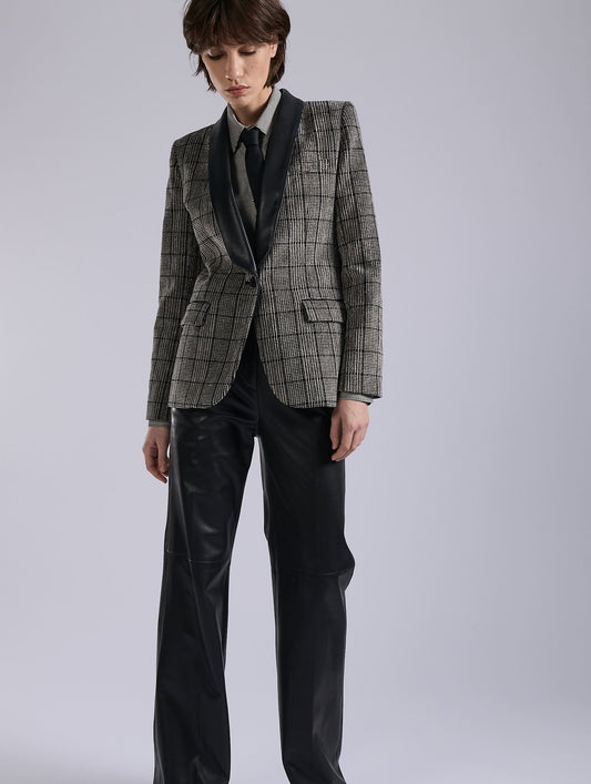 Black Prince of Wales velvet jacket