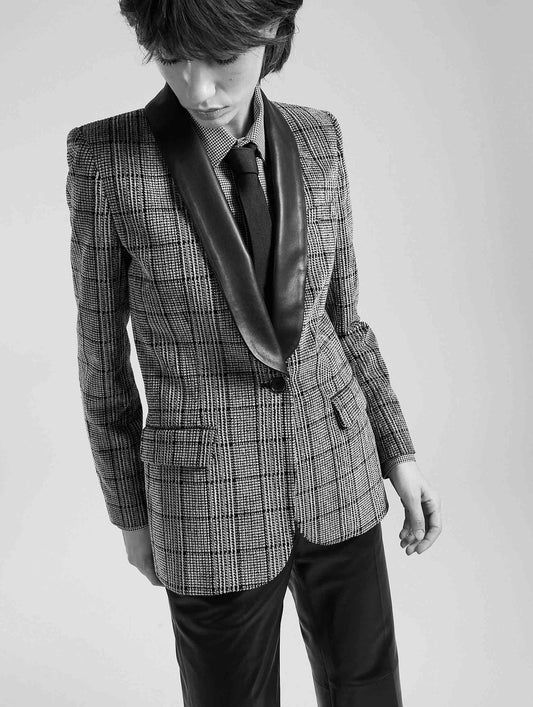 Black Prince of Wales velvet jacket
