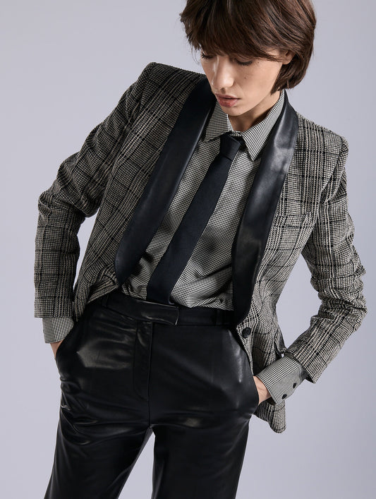 Black Prince of Wales velvet jacket
