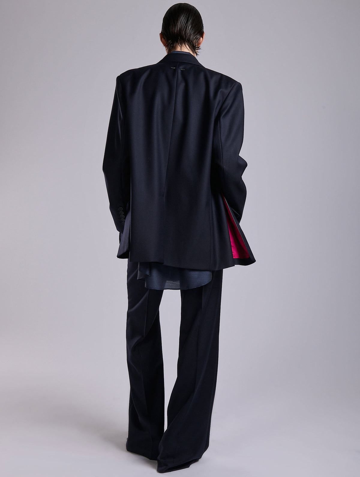 Veste Barbara Bui En Lin Bleu Violine - Taille 38 (T38), Occasion Très Bon état, Style Blazer élégant, Doublure Acétate