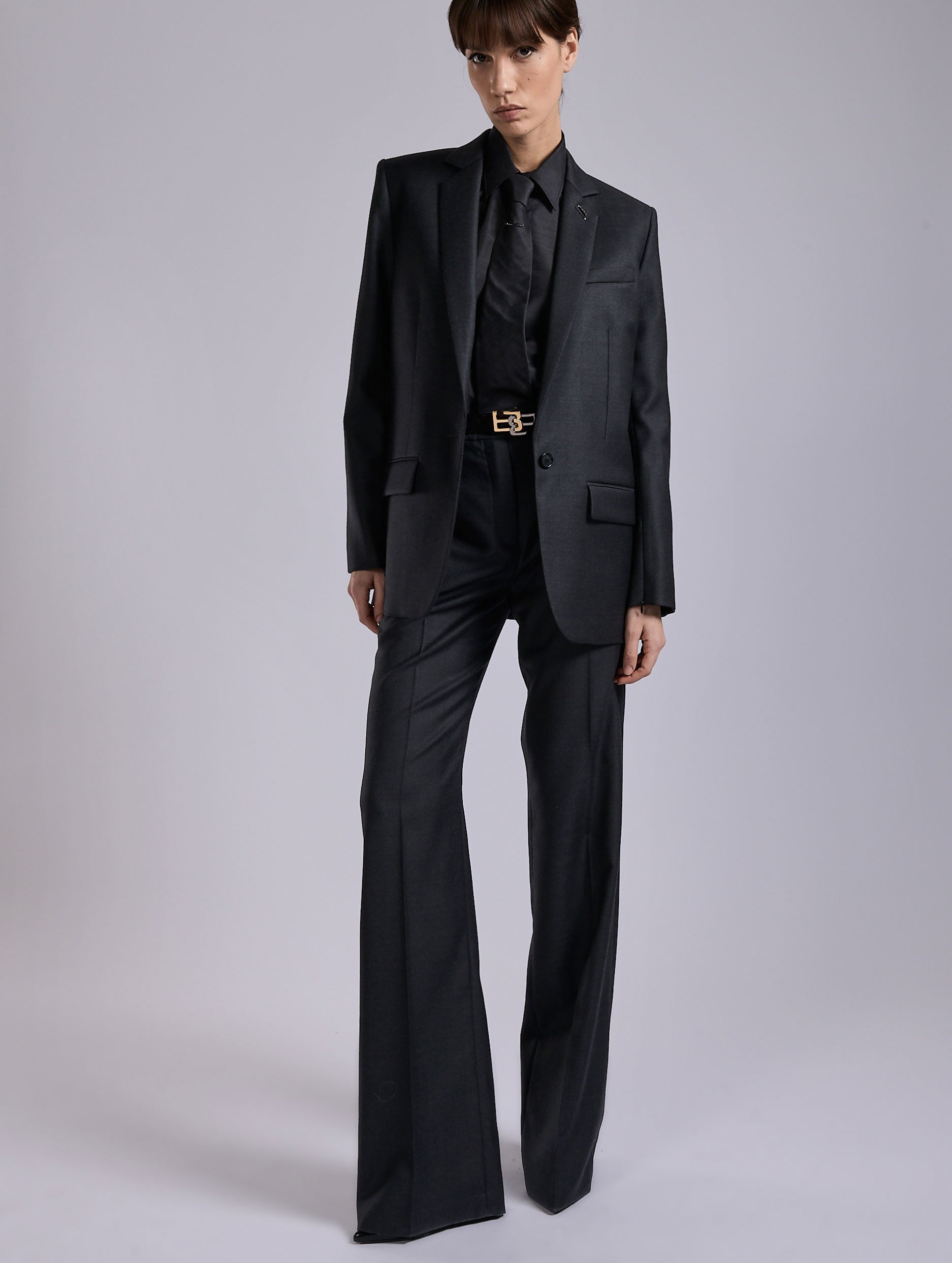 BUI de Barbara Bui バルバラビュイ ラムファー付き ジャケット BUI de Barbara Bui バルバラビュイ ラムファー付き ジャケット