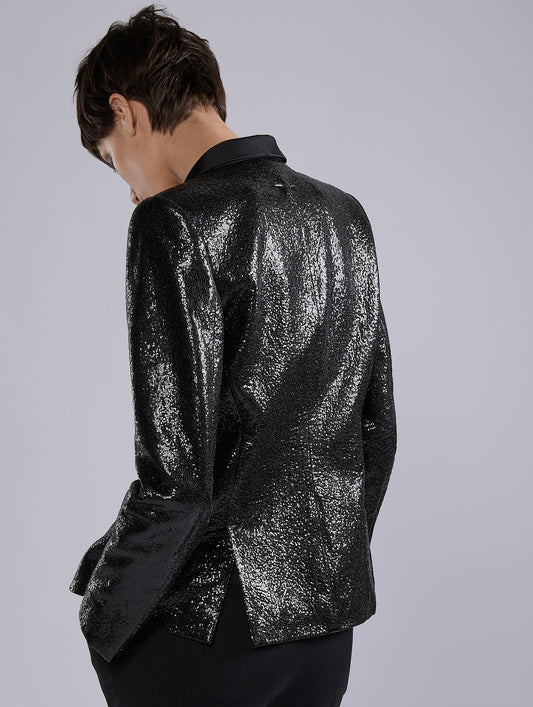 Black "granité" sequin jacket