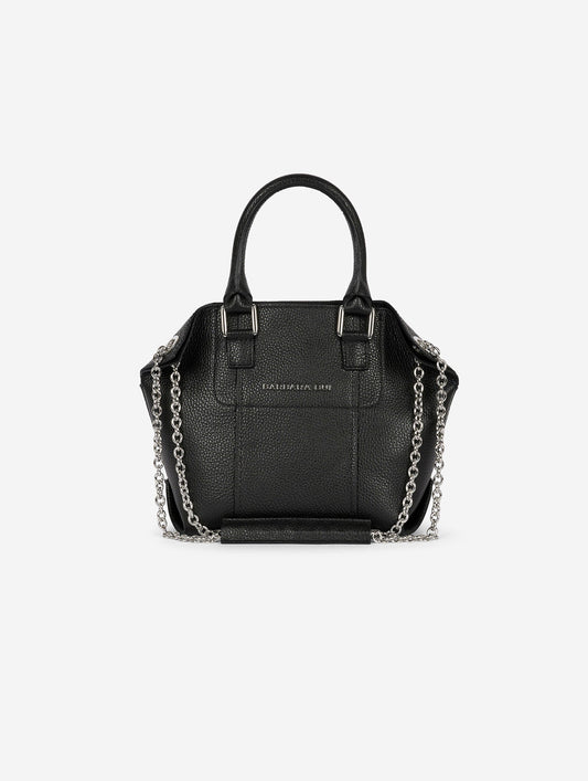 "Little Chamallow" bag in black leather
