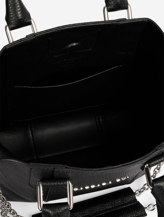 "Little Chamallow" bag in black leather
