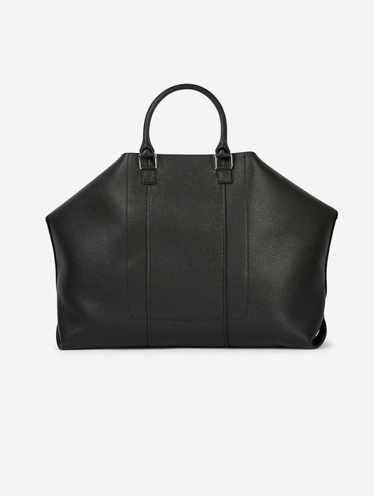"Big Chamallow" bag in black leather
