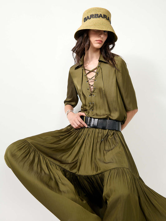 Khaki Angel Skin long dress