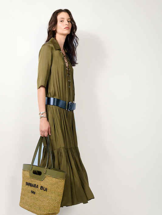 Khaki Angel Skin long dress
