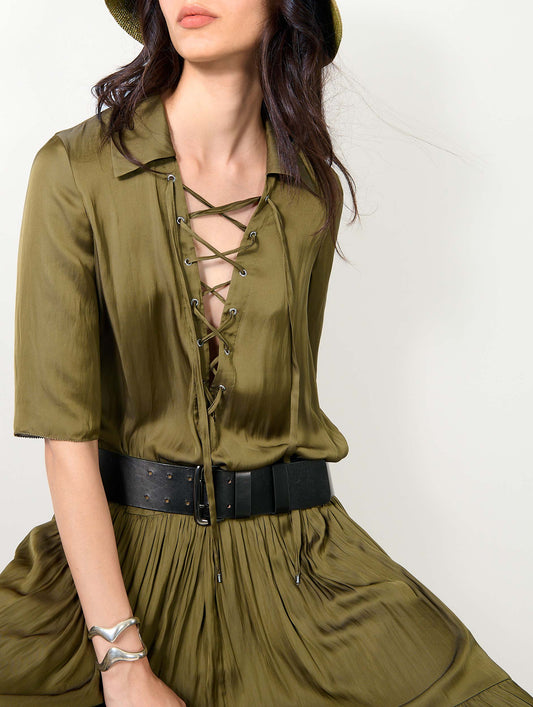 Khaki Angel Skin long dress