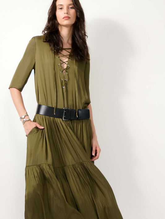 Khaki Angel Skin long dress