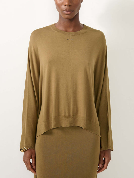 Ochre knit cape sweater