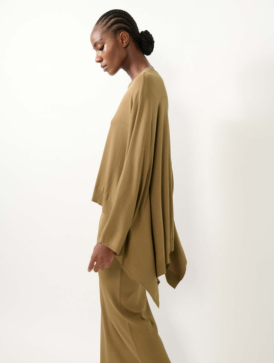Ochre knit cape sweater